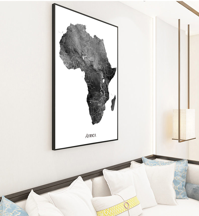 Africa map posters and prints  - Star Map Poster ulasan dan harga
