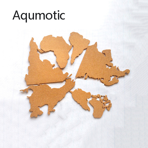 Aqumotic Cork World Map Travel - Star Map Poster ulasan dan harga