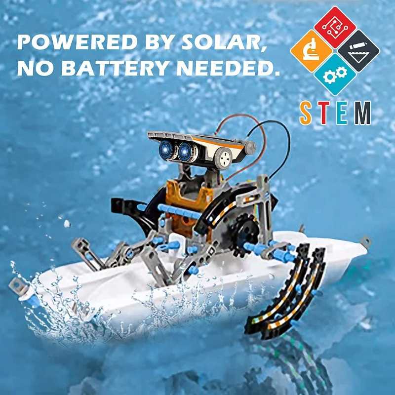13-in-1 Solar Powered Robot Ki - Science Project Robot ulasan dan harga