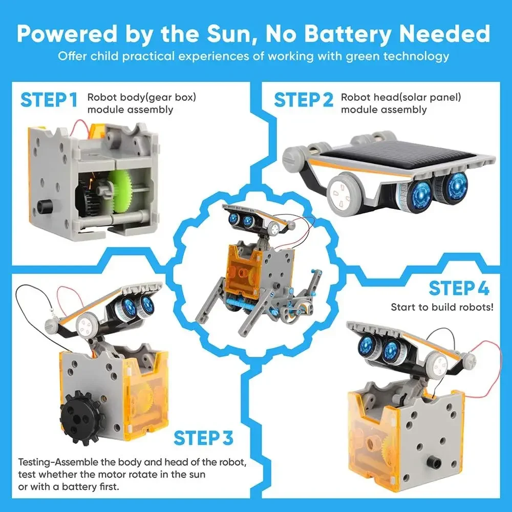 13-in-1 Education Solar Robot  - Science Project Robot ulasan dan harga