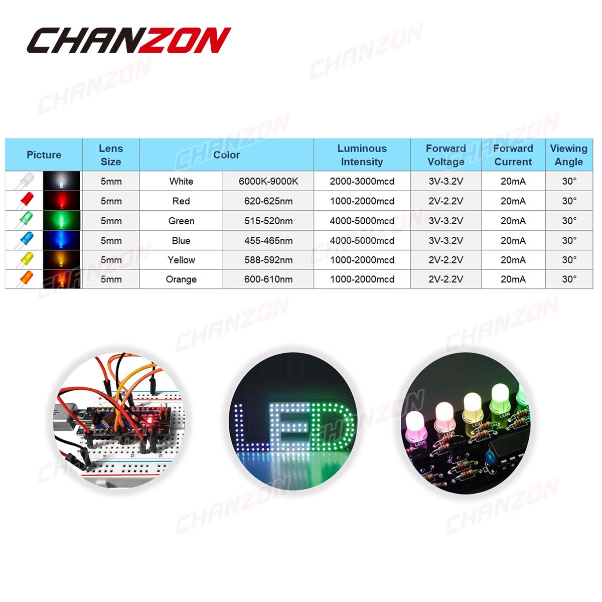 5mm Diffused LED Diode Kit Lam - Science Hobby Kit ulasan dan harga