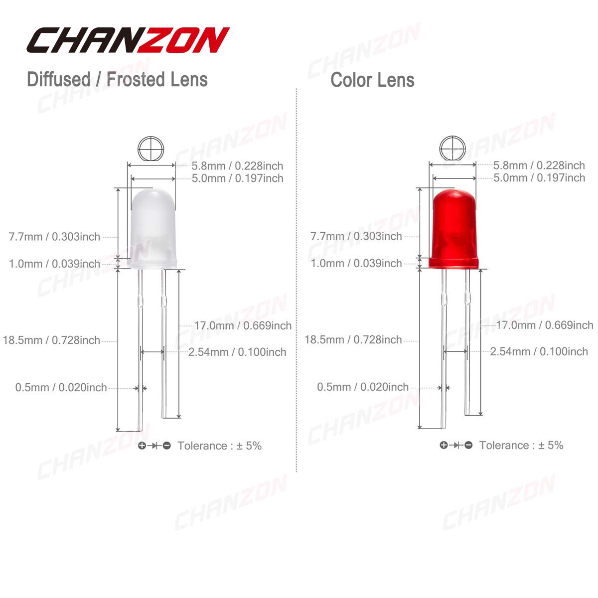 5mm Diffused LED Diode Kit Lam - Science Hobby Kit ulasan dan harga