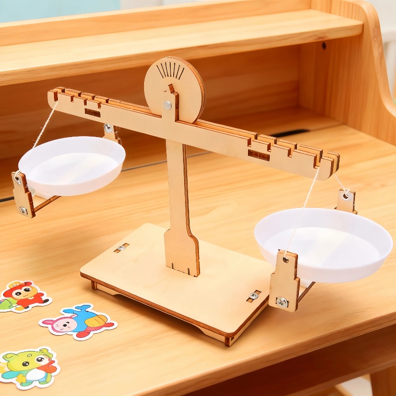 Wooden DIY Balance Scales Asse - Science Project Physics ulasan dan harga