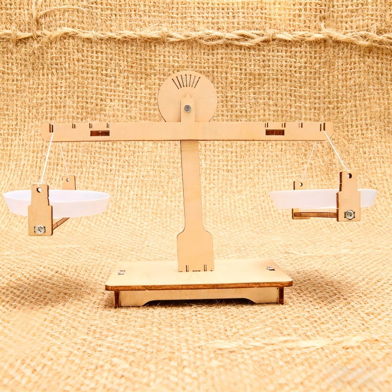Wooden DIY Balance Scales Asse - Science Project Physics ulasan dan harga