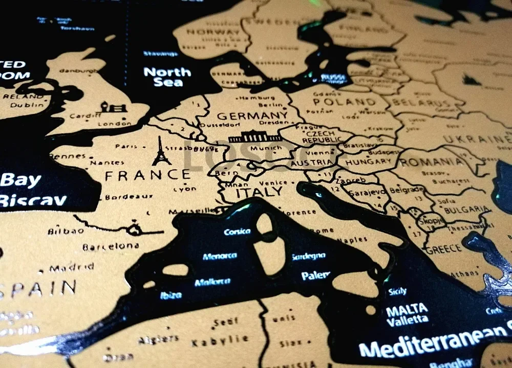 New Deluxe Travel Scratch Worl - Star Map Poster ulasan dan harga