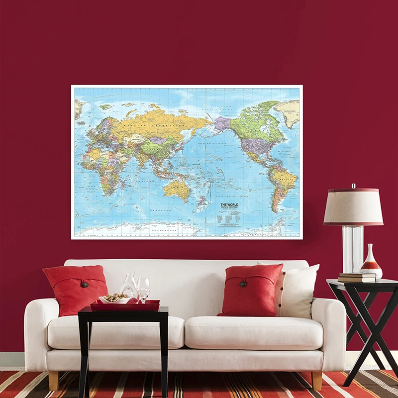 World Map 2012 Fabric Large Po - Star Map Poster ulasan dan harga