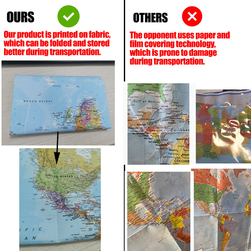 Wall Map,Polyester,World Map W - Star Map Poster ulasan dan harga