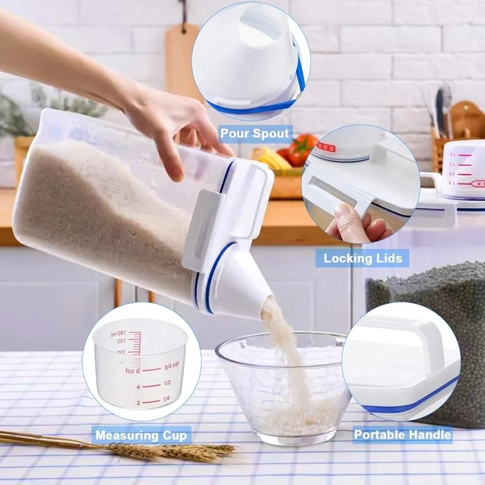 Rice Dry Food Storage Containe - Anemometer Wind Speed ulasan dan harga