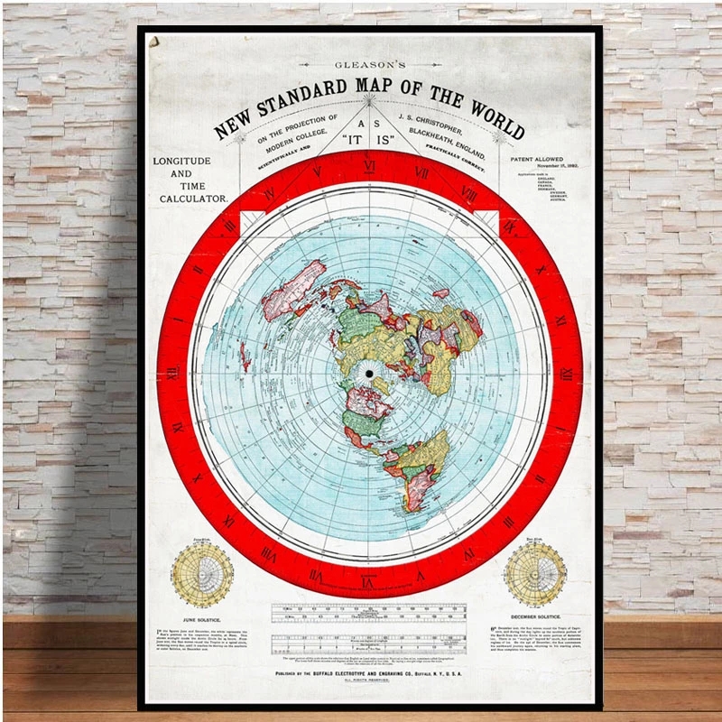 Poster And Prints 1892 Flat Ea - Star Map Poster ulasan dan harga