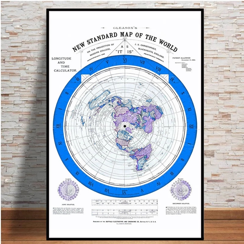 Poster And Prints 1892 Flat Ea - Star Map Poster ulasan dan harga