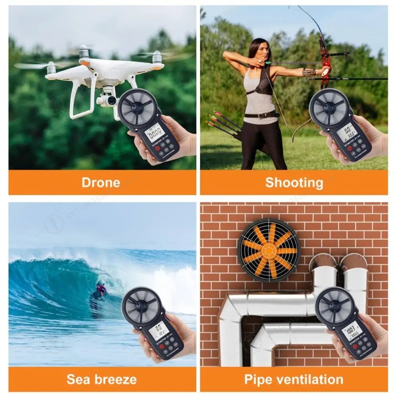 BT-100 Digital Anemometer Hand - Anemometer Wind Speed ulasan dan harga